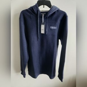 NWT Vineyard Vines Men's Saltwater Fleece Hoodie Navy Blue